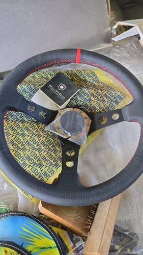 Volante sportivo pelle - in,
