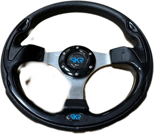 Volante nero lucido sportivo - nero,